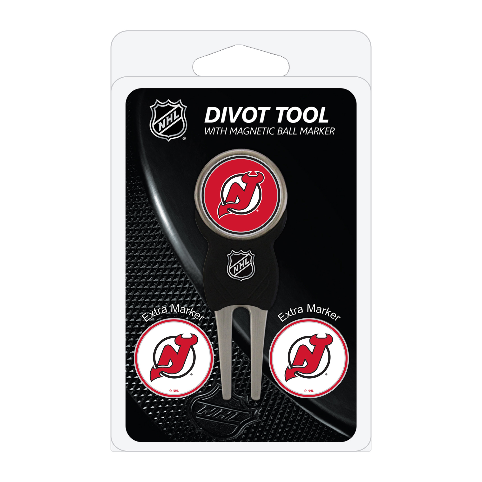 New Jersey Devils Golf Divot Tool Pack with 3 Magnetic Markers