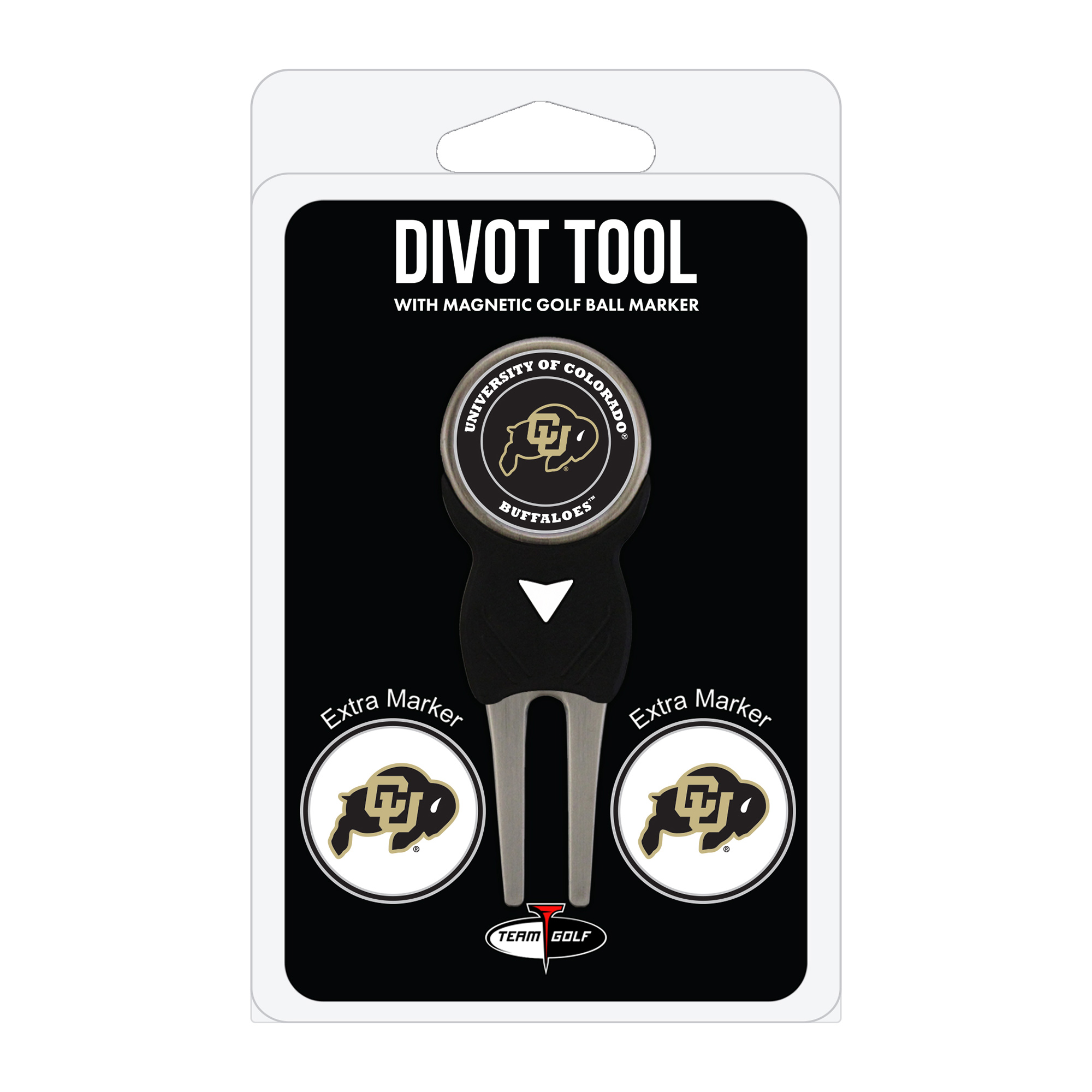 Colorado Buffaloes Golf Divot Tool Pack with 3 Magnetic Markers