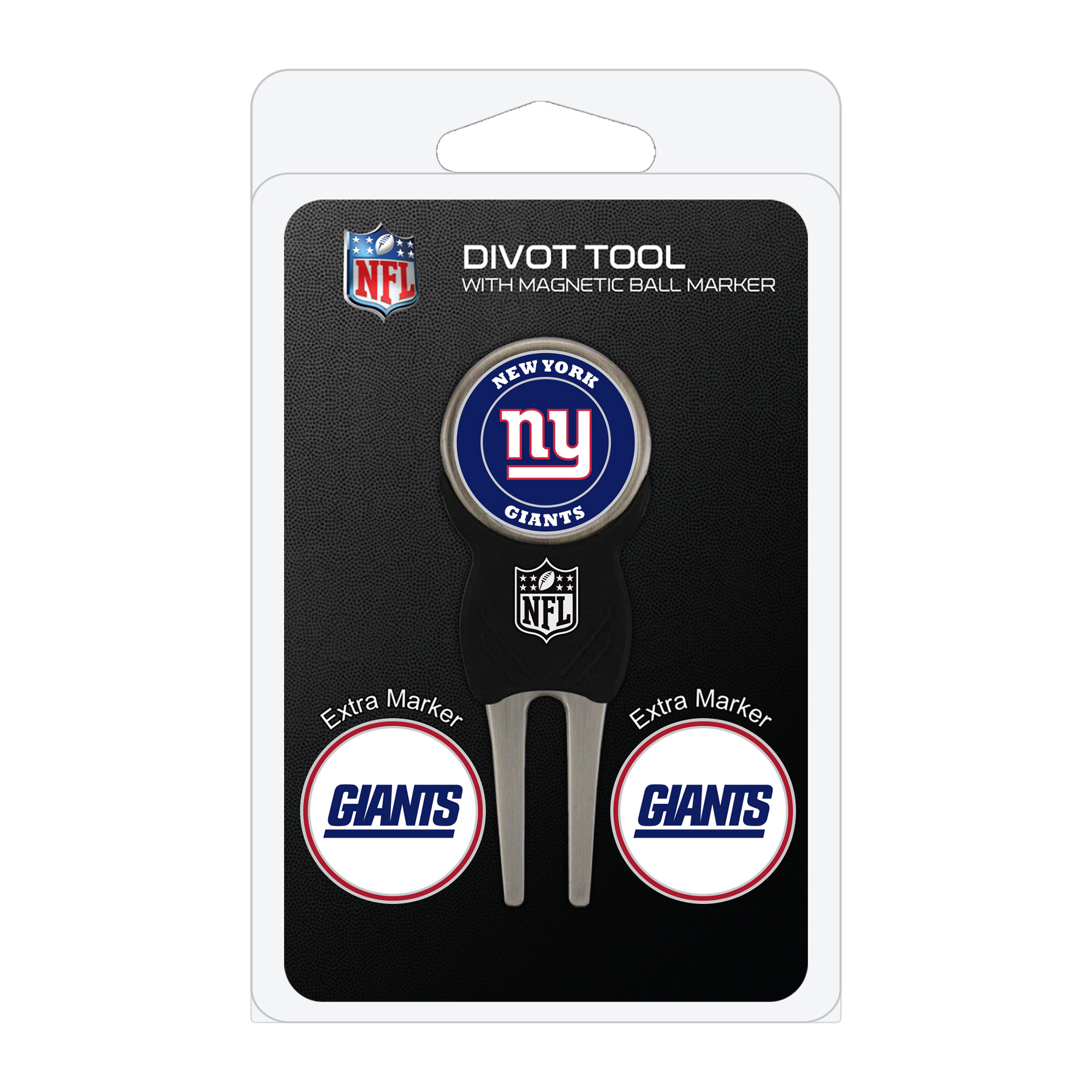 New York Giants Golf Divot Tool Pack with 3 Magnetic Markers