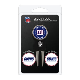New York Giants Golf Divot Tool Pack with 3 Magnetic Markers