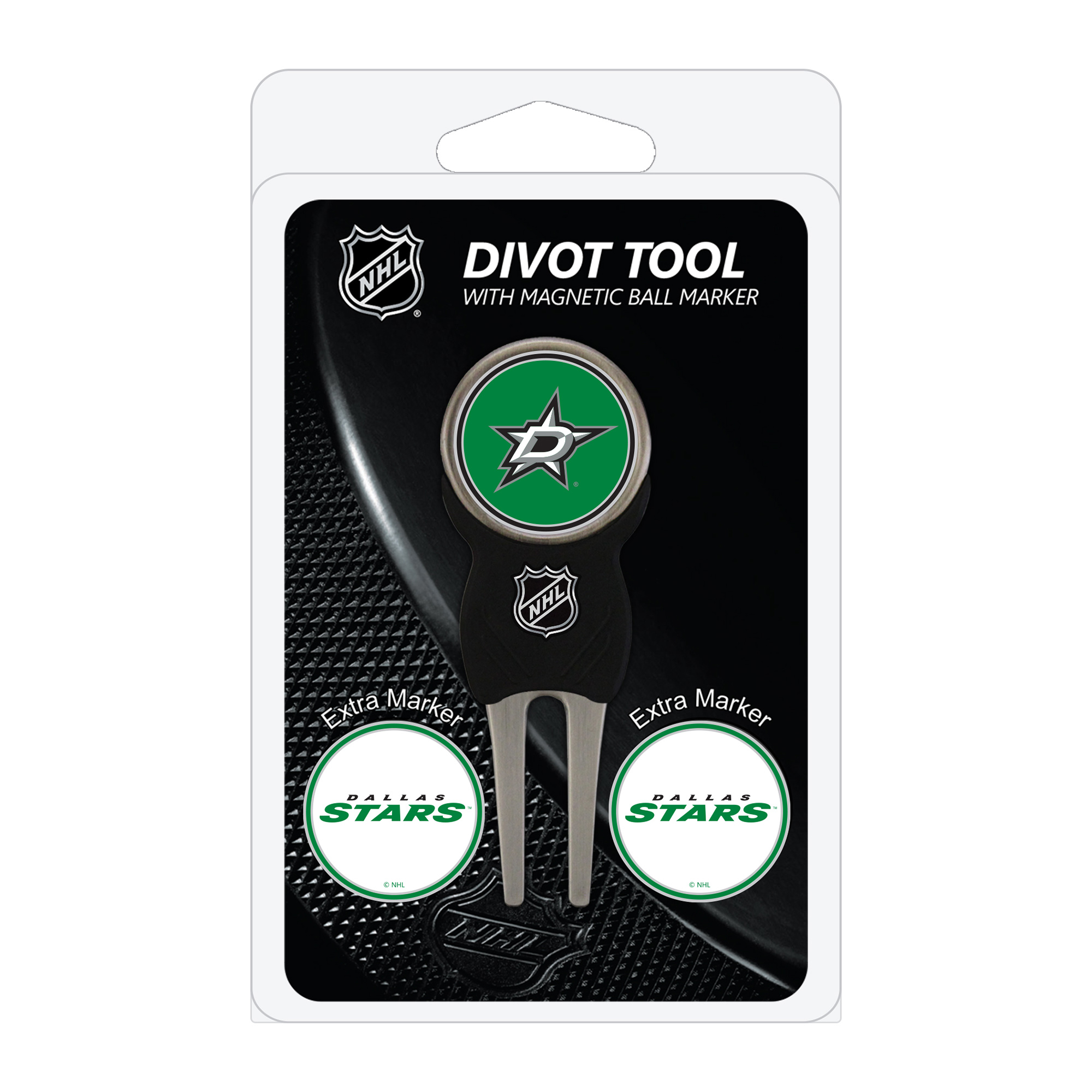 Dallas Stars Golf Divot Tool Pack with 3 Magnetic Markers