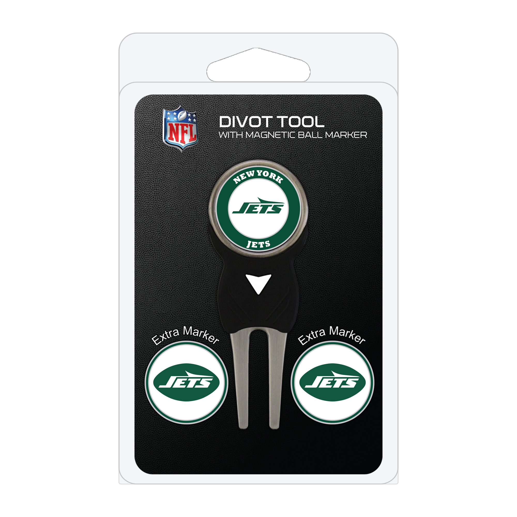 New York Jets Golf Divot Tool Pack with 3 Magnetic Markers