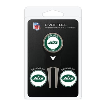 New York Jets Golf Divot Tool Pack with 3 Magnetic Markers