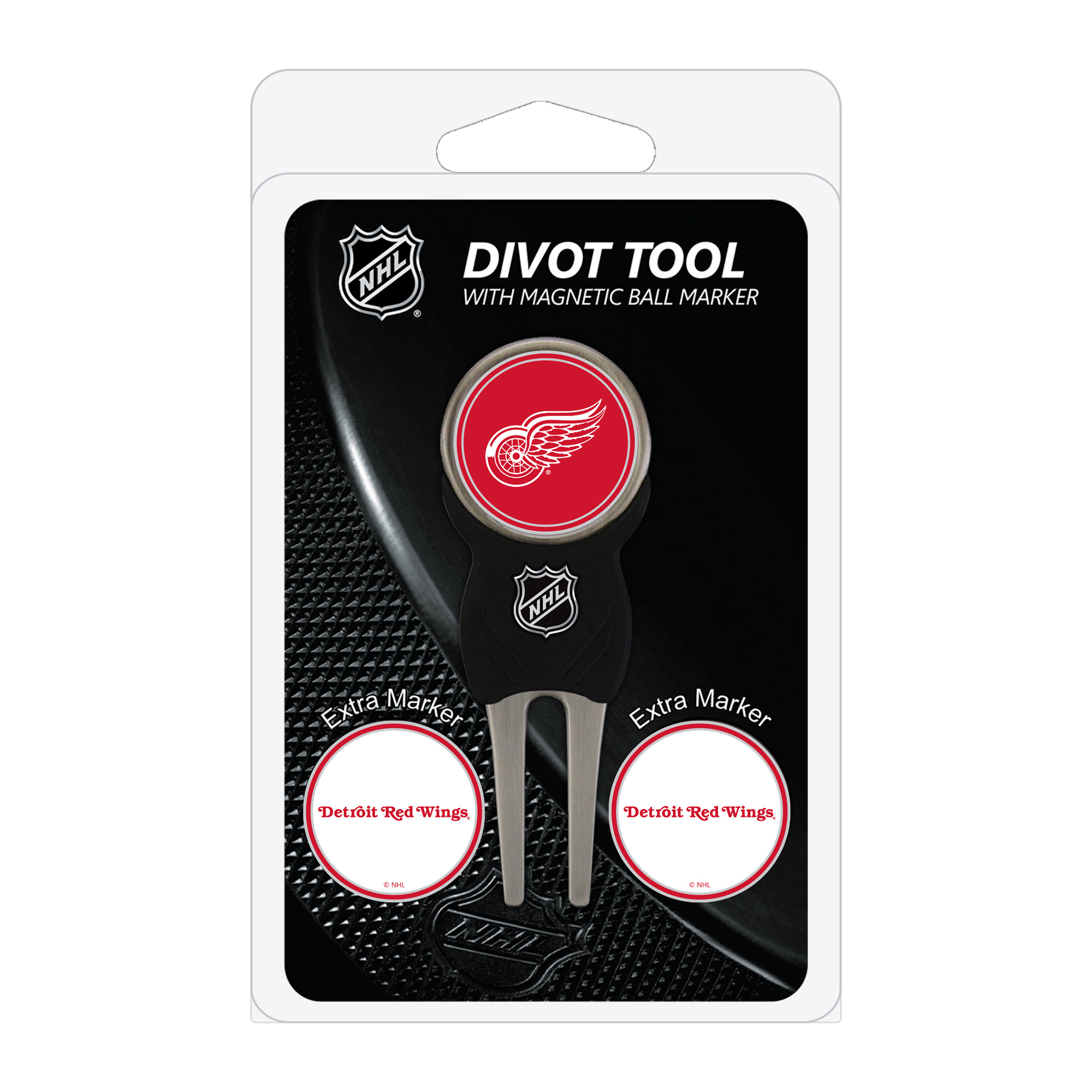 Detroit Red Wings Golf Divot Tool Pack with 3 Magnetic Markers