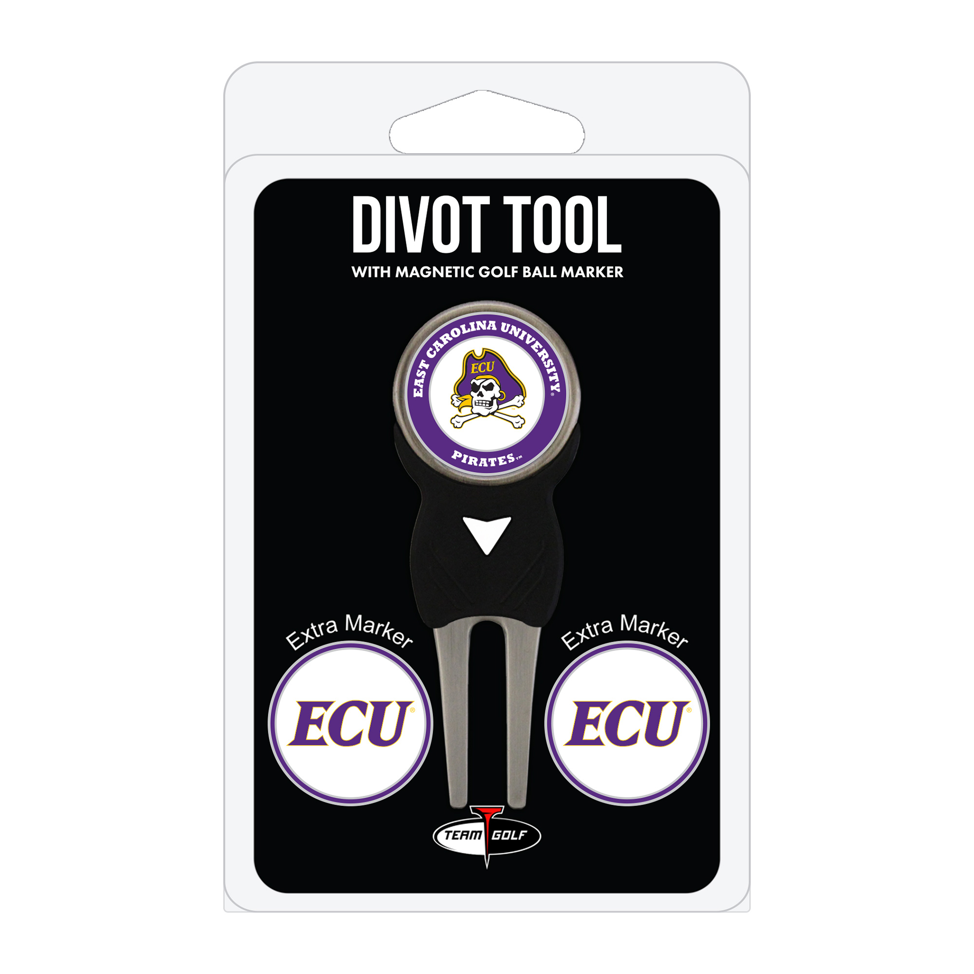 ECU Pirates Golf Divot Tool Pack with 3 Magnetic Markers
