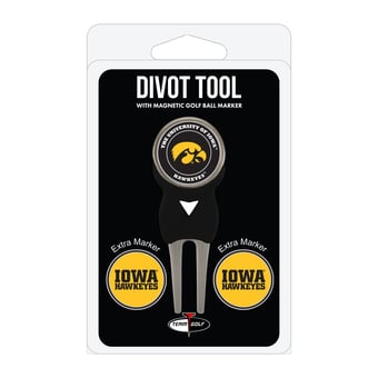 Iowa Hawkeyes Golf Divot Tool Pack with 3 Magnetic Markers