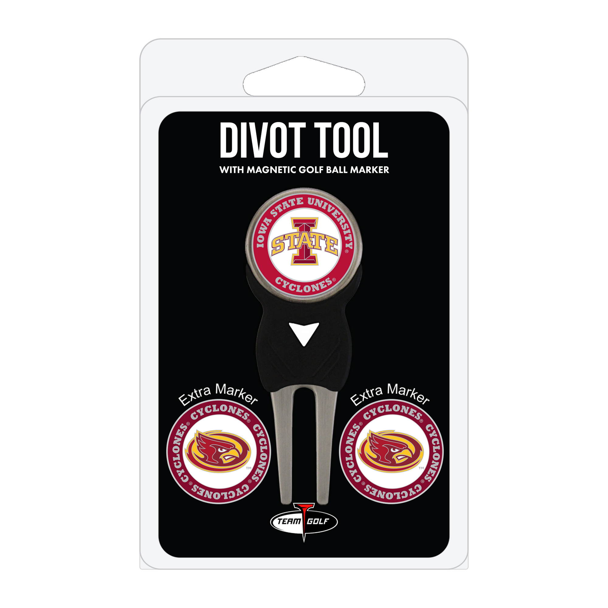 Iowa State Cyclones Golf Divot Tool Pack with 3 Magnetic Markers