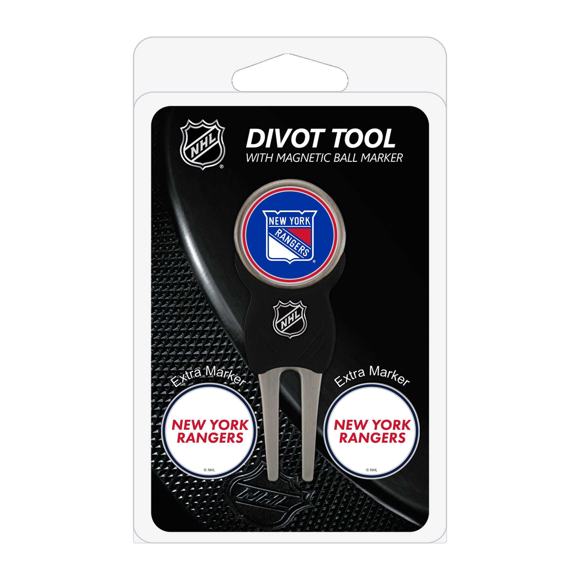 New York Rangers Golf Divot Tool Pack with 3 Magnetic Markers