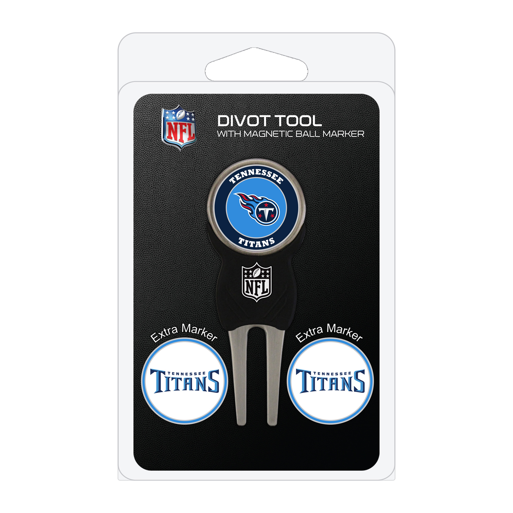 Tennessee Titans Golf Divot Tool Pack with 3 Magnetic Markers