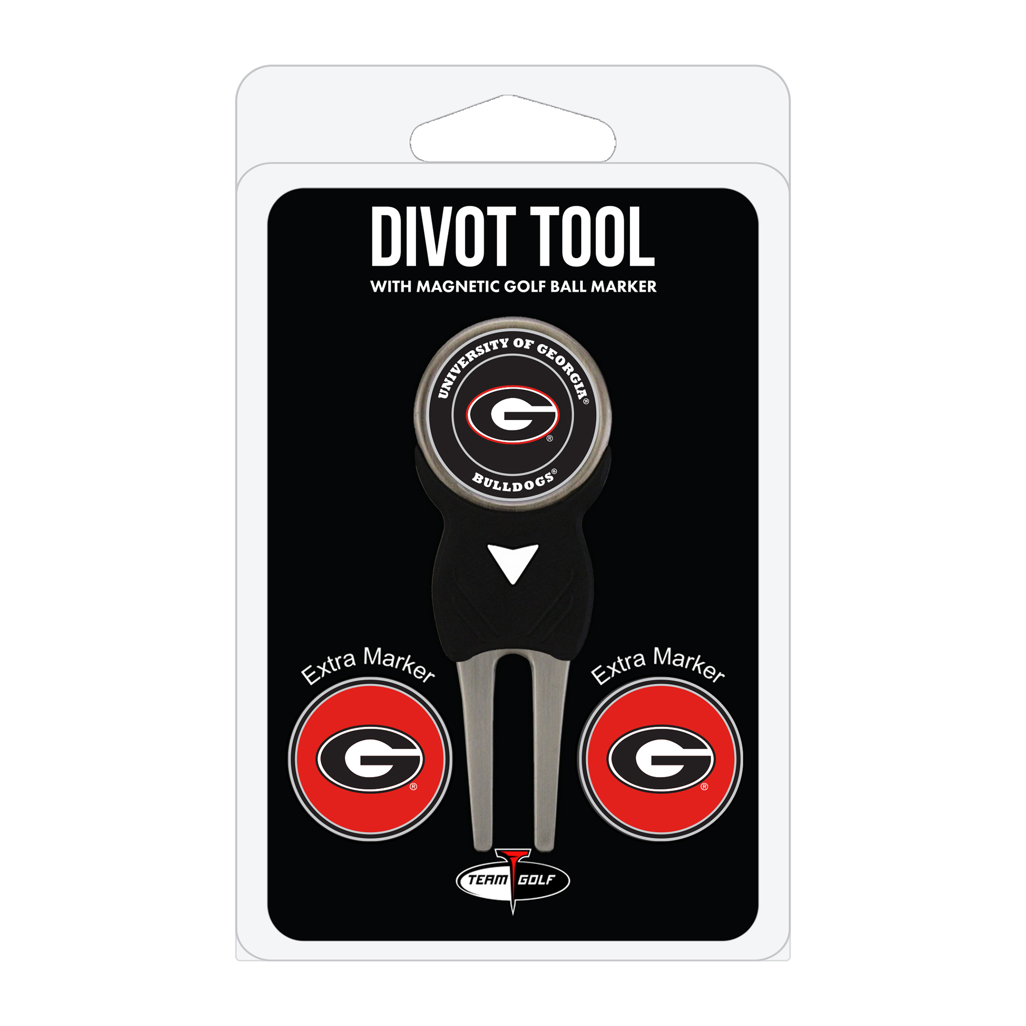 Georgia Bulldogs Golf Divot Tool Pack with 3 Magnetic Markers