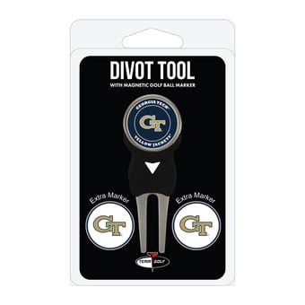 Georgia Tech Yellow Jackets Golf Divot Tool Pack with 3 Magnetic Markers