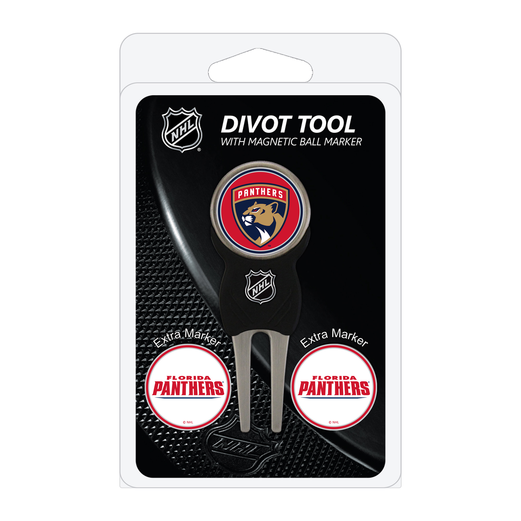 Florida Panthers Golf Divot Tool Pack with 3 Magnetic Markers