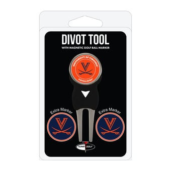 Virginia Cavaliers Golf Divot Tool Pack with 3 Magnetic Markers