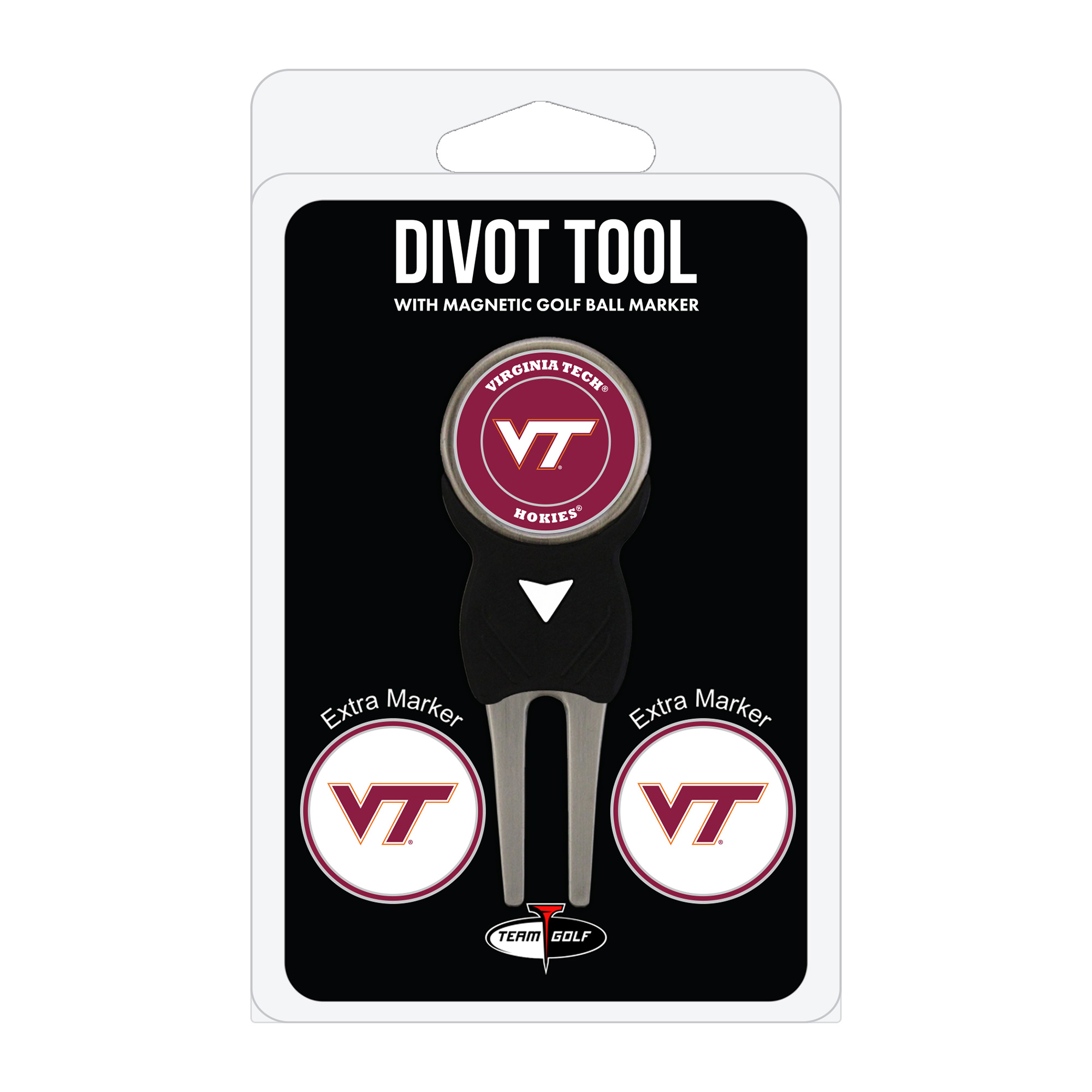 Virginia Tech Hokies Golf Divot Tool Pack with 3 Magnetic Markers