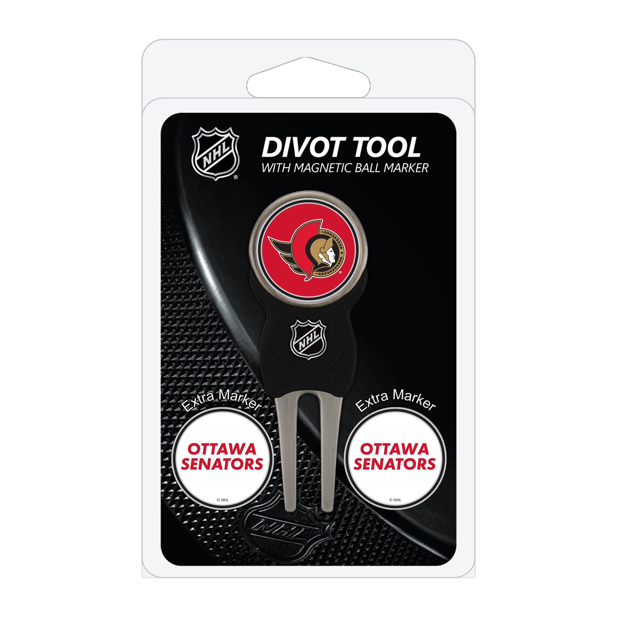 Ottawa Senators Golf Divot Tool Pack with 3 Magnetic Markers