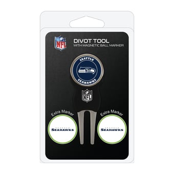 Seattle Seahawks Golf Divot Tool Pack with 3 Magnetic Markers