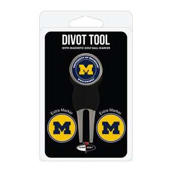 Michigan Wolverines Golf Divot Tool Pack with 3 Magnetic Markers