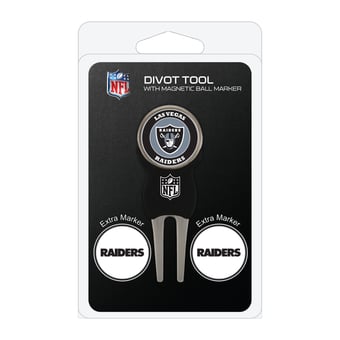 Las Vegas Raiders Golf Divot Tool Pack with 3 Magnetic Markers