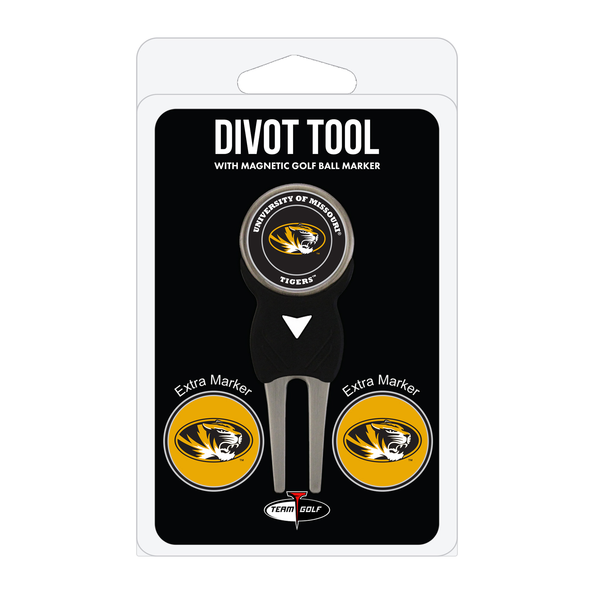 Missouri Tigers Golf Divot Tool Pack with 3 Magnetic Markers