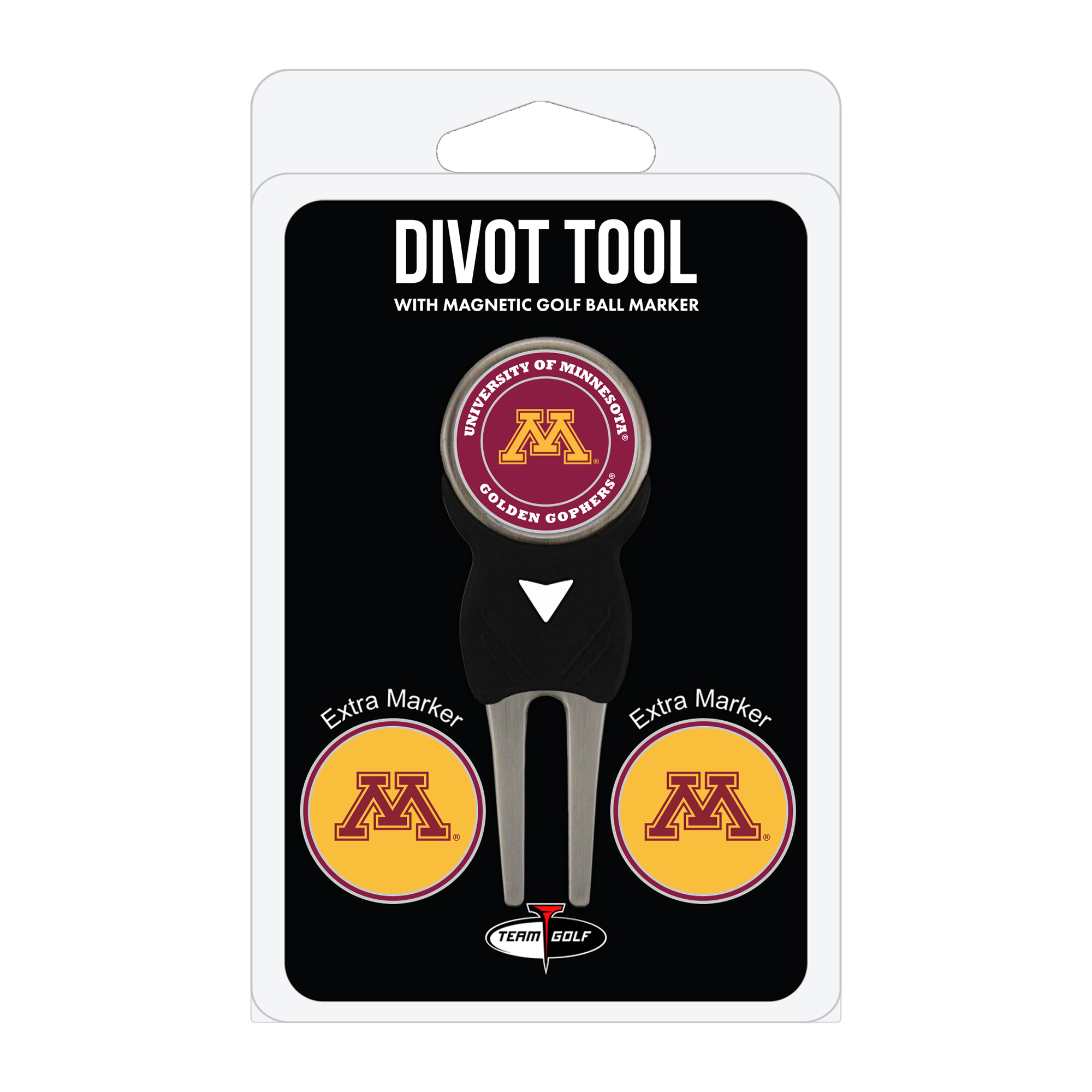 Minnesota Golden Gophers Golf Divot Tool Pack with 3 Magnetic Markers