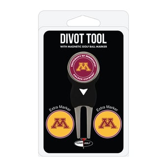 Minnesota Golden Gophers Golf Divot Tool Pack with 3 Magnetic Markers