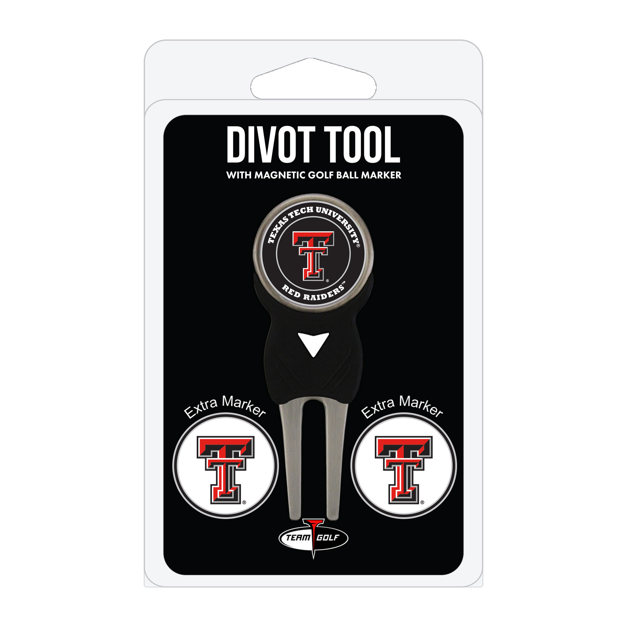 Texas Tech Red Raiders Golf Divot Tool Pack with 3 Magnetic Markers