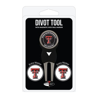 Texas Tech Red Raiders Golf Divot Tool Pack with 3 Magnetic Markers