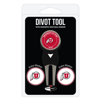 Utah Utes Golf Divot Tool Pack with 3 Magnetic Markers