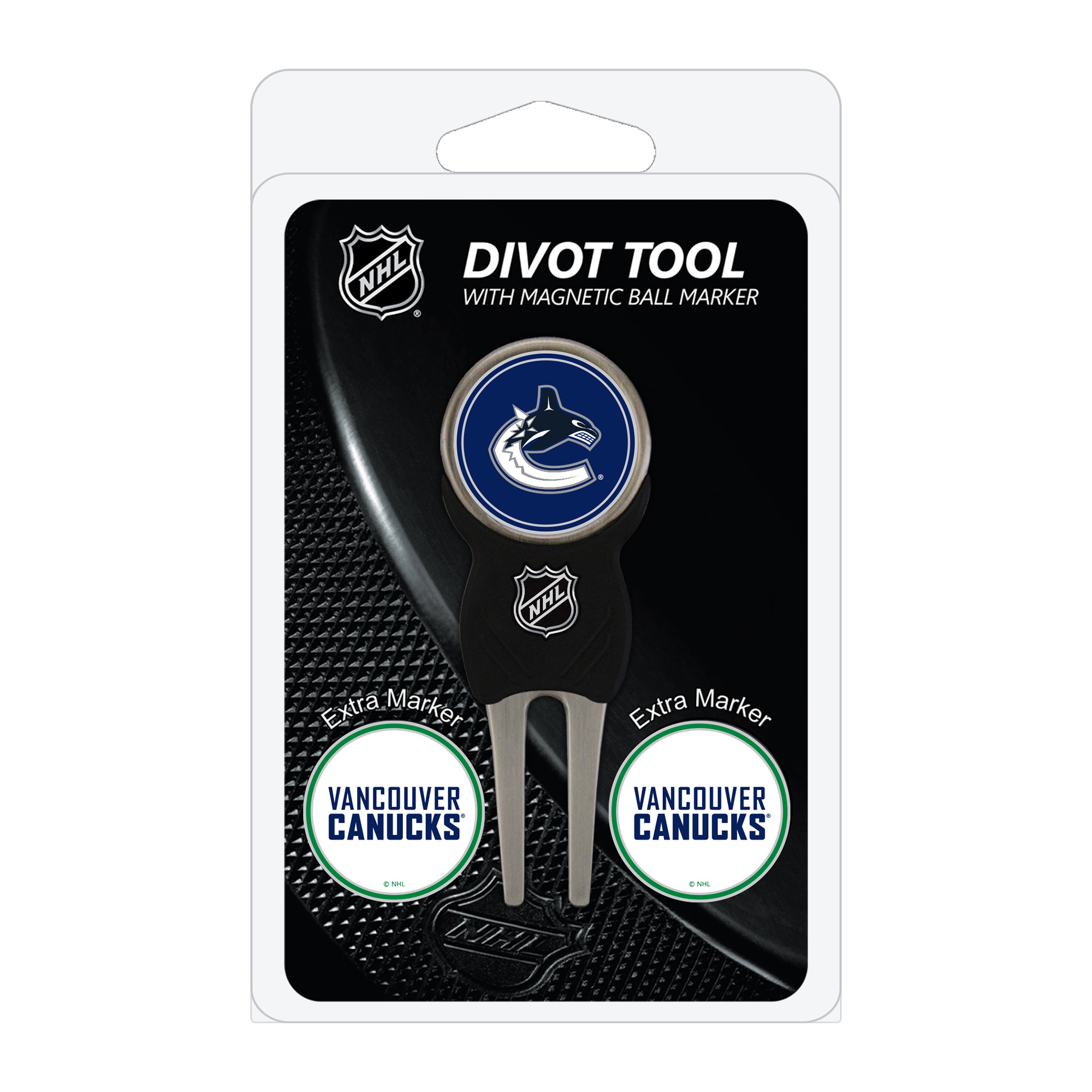 Vancouver Canucks Golf Divot Tool Pack with 3 Magnetic Markers