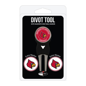 Louisville Cardinals Golf Divot Tool Pack with 3 Magnetic Markers