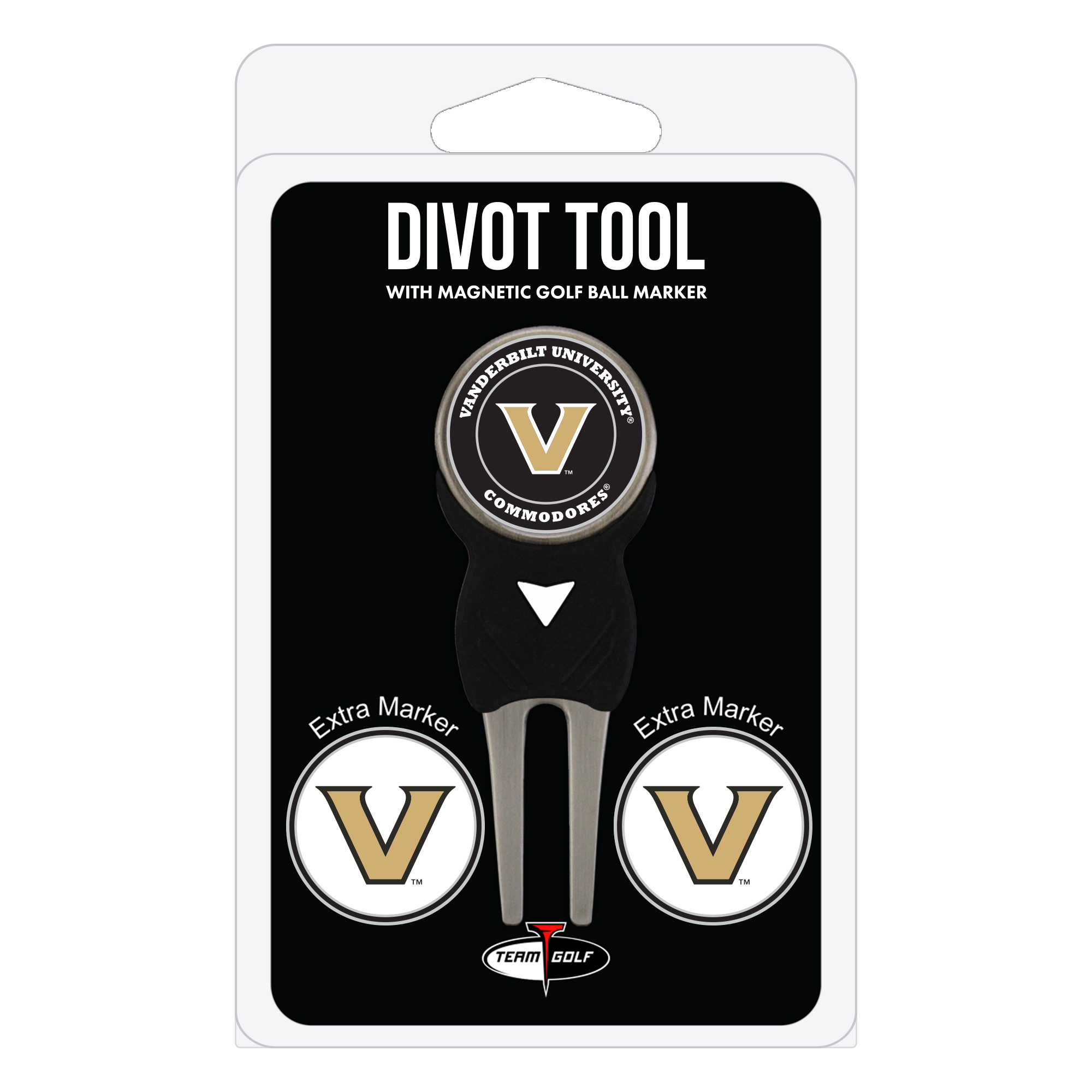 Vanderbilt Commodores Golf Divot Tool Pack with 3 Magnetic Markers