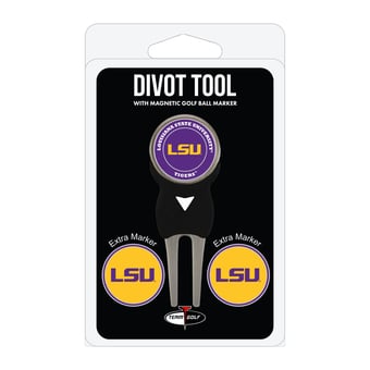 LSU Tigers Golf Divot Tool Pack with 3 Magnetic Markers
