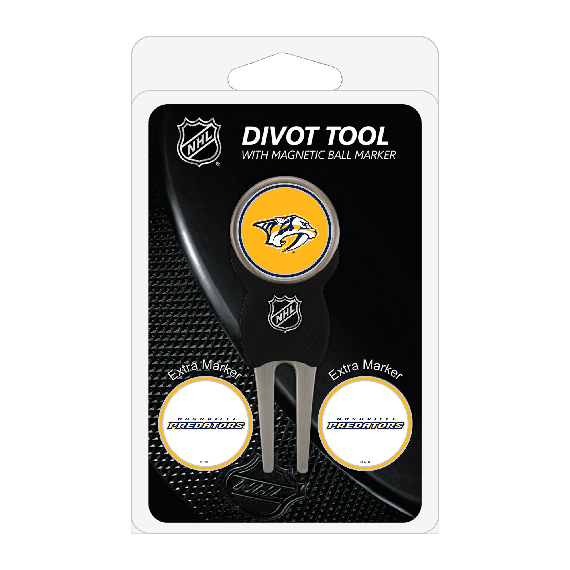 Nashville Predators Golf Divot Tool Pack with 3 Magnetic Markers