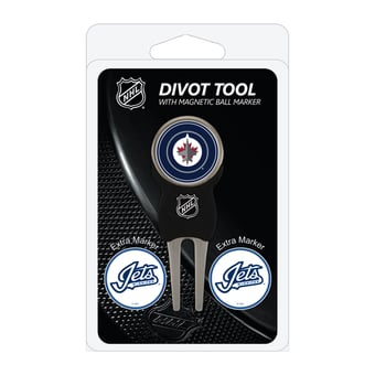 Winnipeg Jets Golf Divot Tool Pack with 3 Magnetic Markers