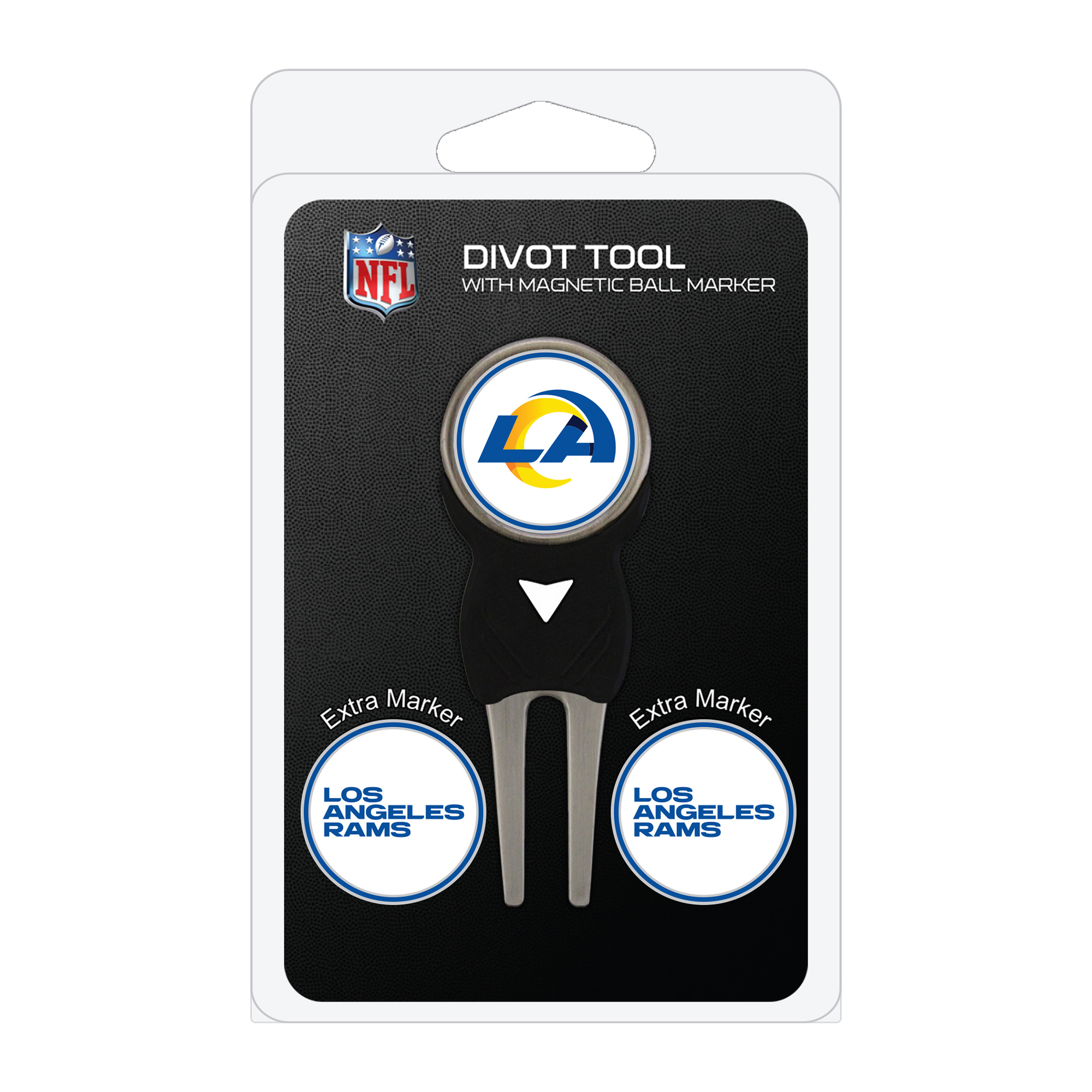 Los Angeles Rams Golf Divot Tool Pack with 3 Magnetic Markers