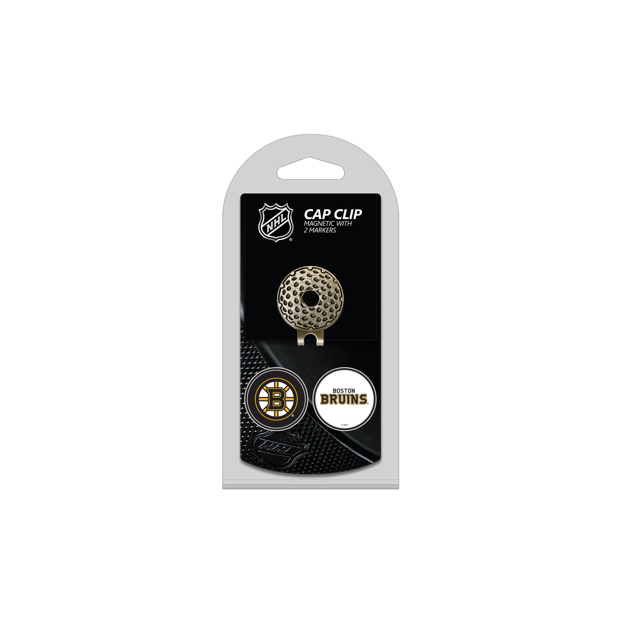 Boston Bruins Cap Clip with 2 Magnetic Markers Set