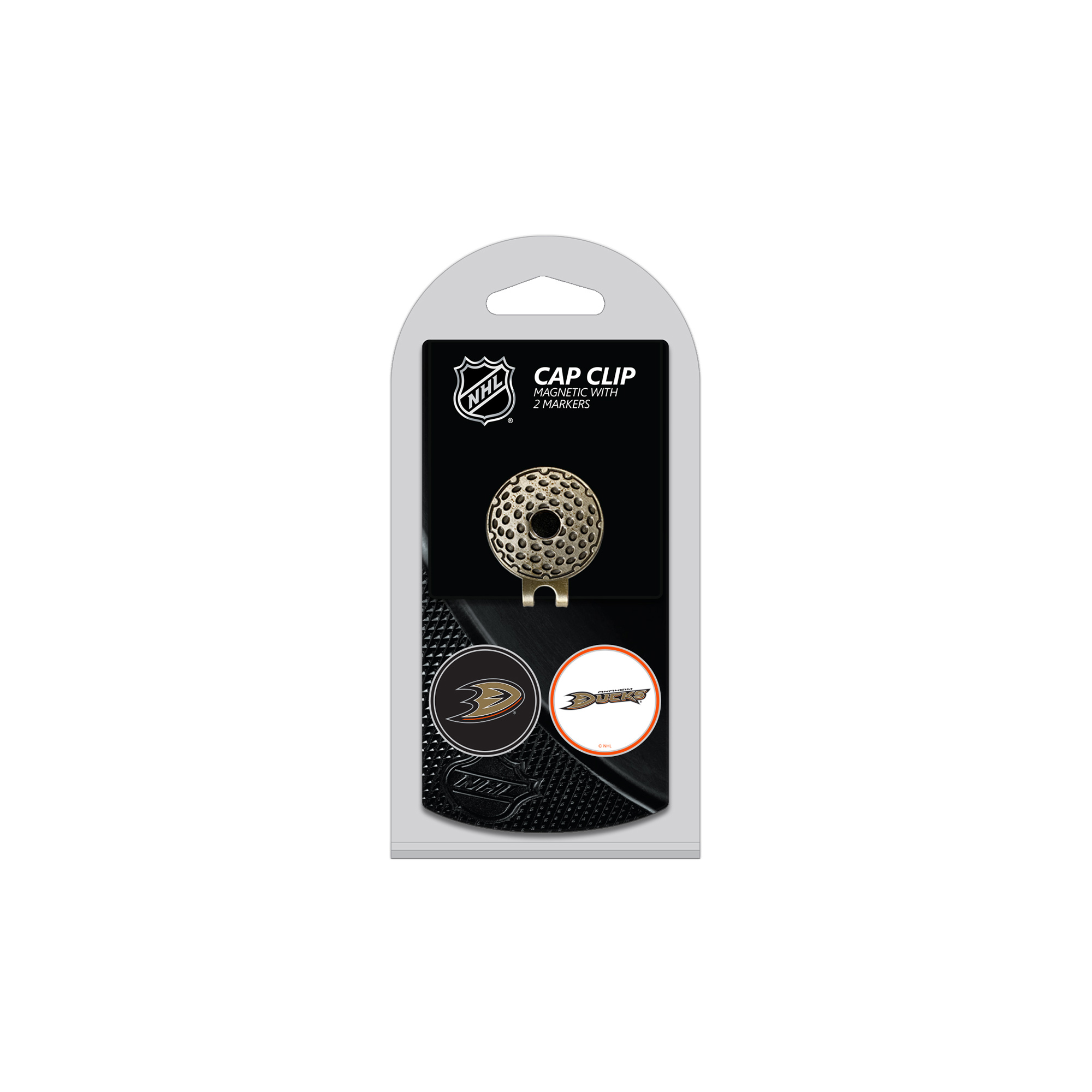 Anaheim Ducks Cap Clip with 2 Magnetic Markers Set Anaheim Ducks Cap Clip with 2 Magnetic Markers Set