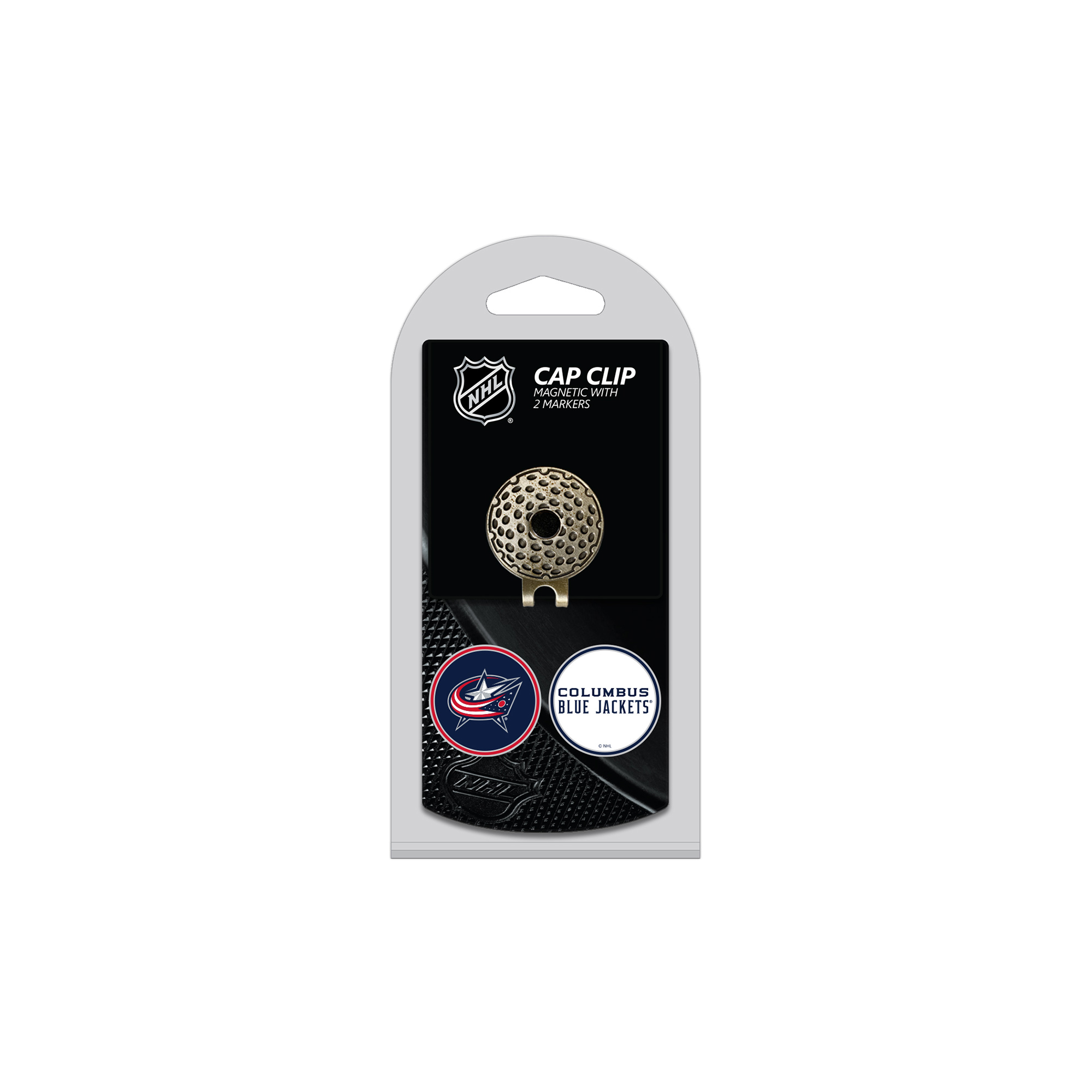 Columbus Blue Jackets Cap Clip with 2 Magnetic Markers Set Columbus Blue Jackets Cap Clip with 2 Magnetic Markers Set