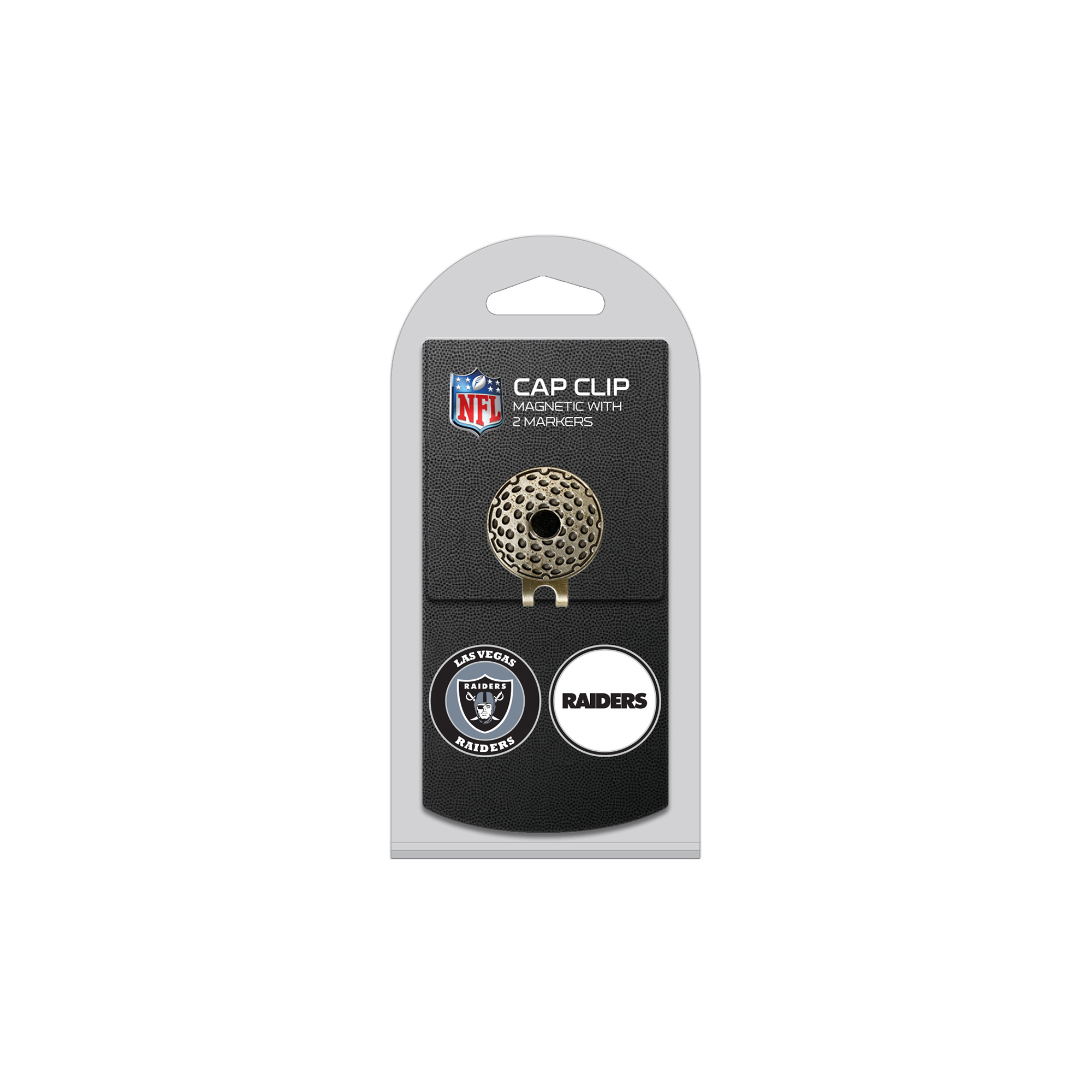Las Vegas Raiders Cap Clip with 2 Magnetic Markers Set