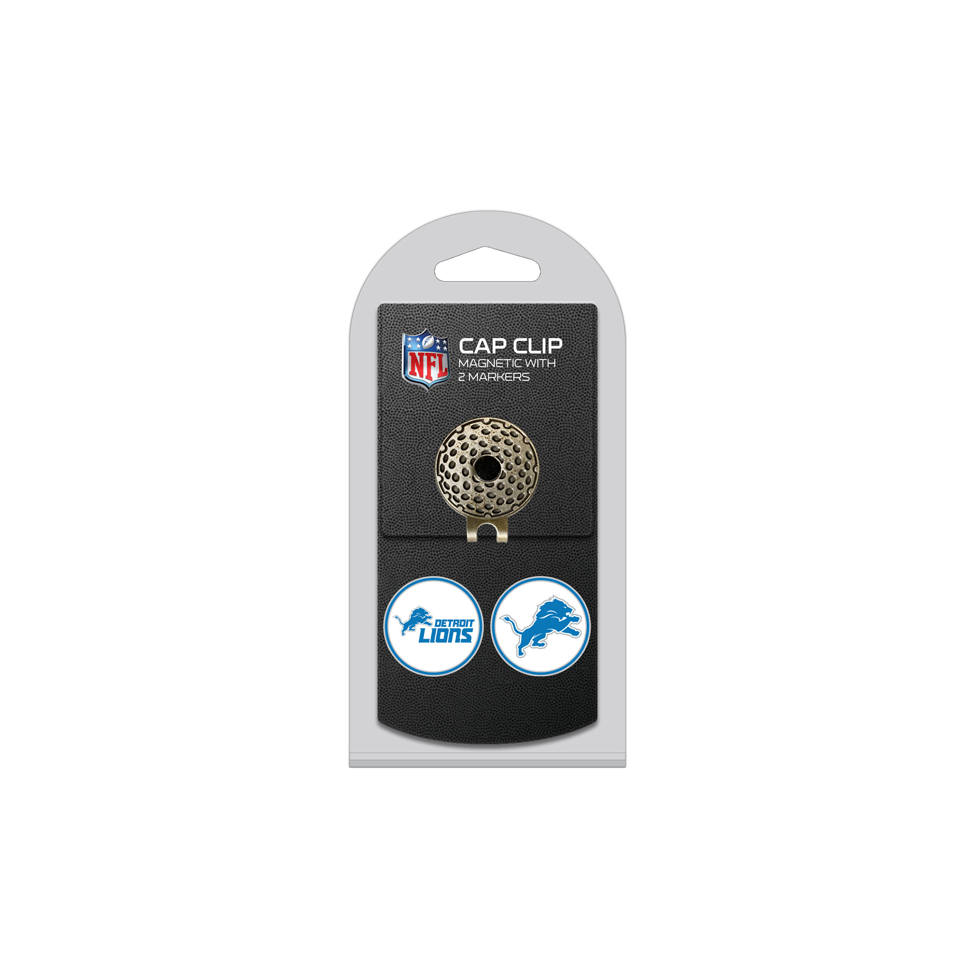 Detroit Lions Cap Clip with 2 Magnetic Markers Set