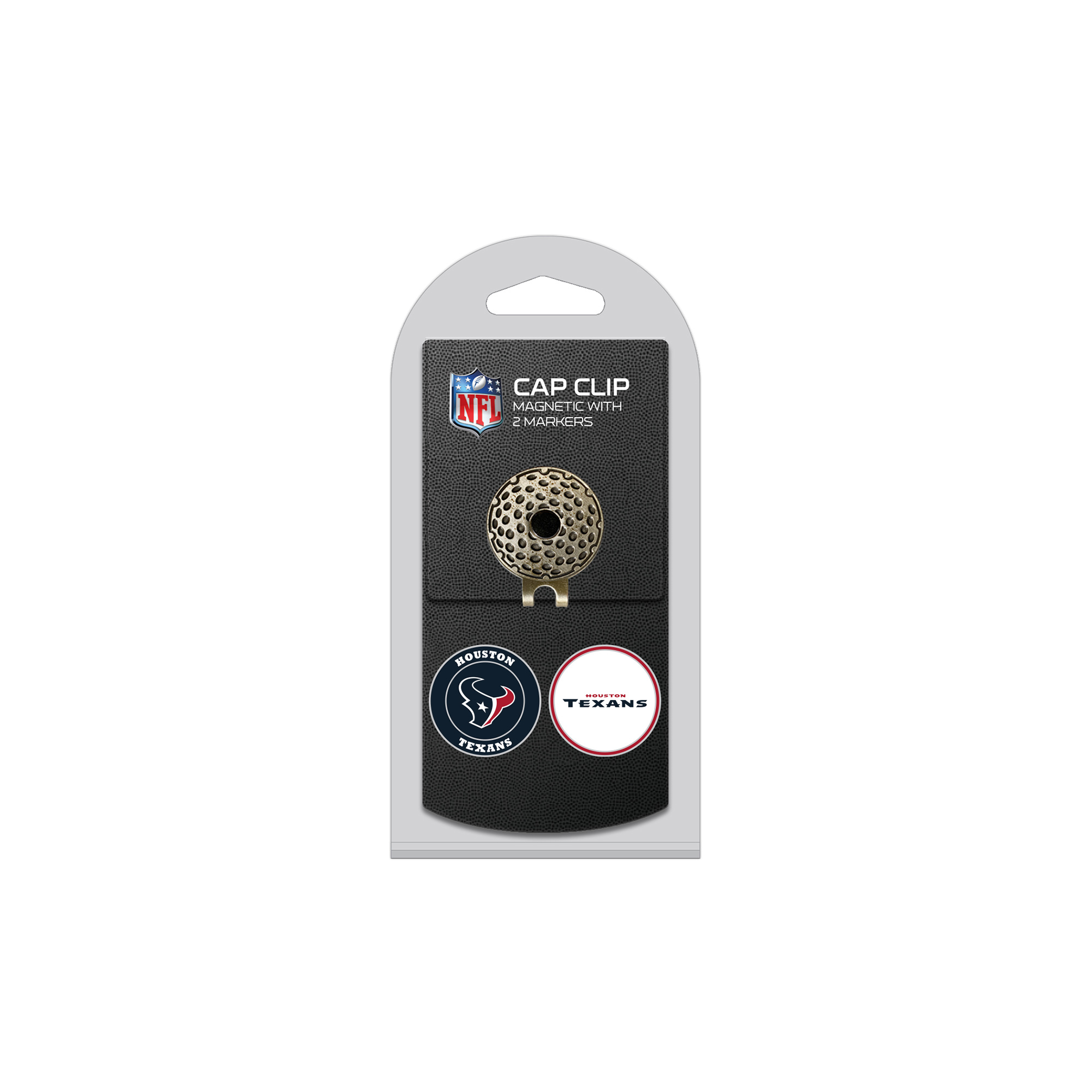 Houston Texans Cap Clip with 2 Magnetic Markers Set