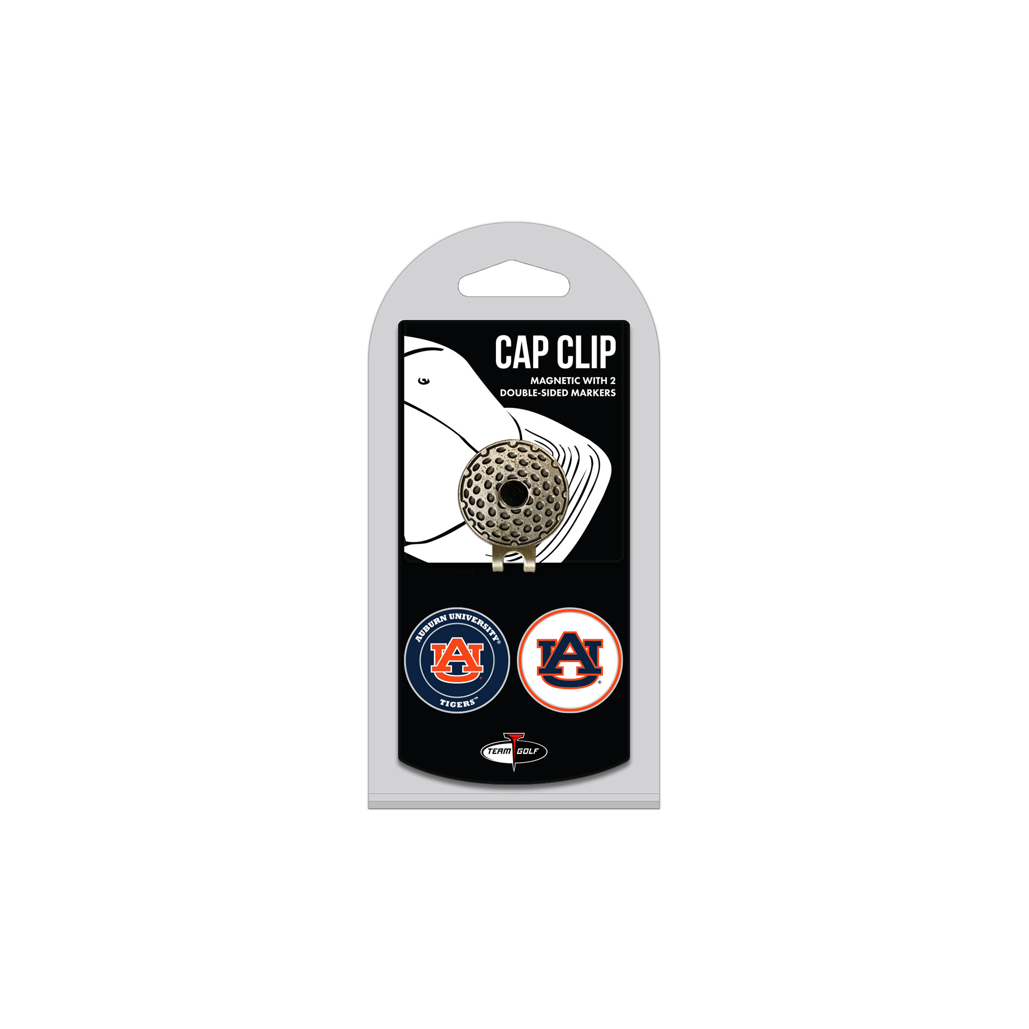 Auburn Tigers Cap Clip with 2 Magnetic Markers Set