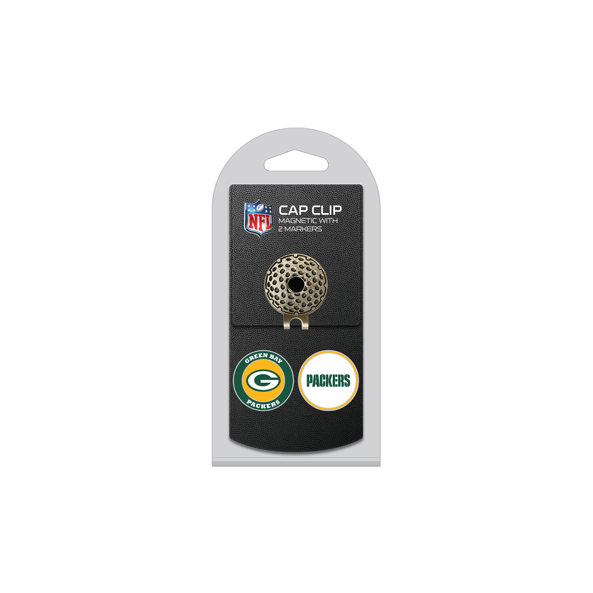 Green Bay Packers Cap Clip with 2 Magnetic Markers Set
