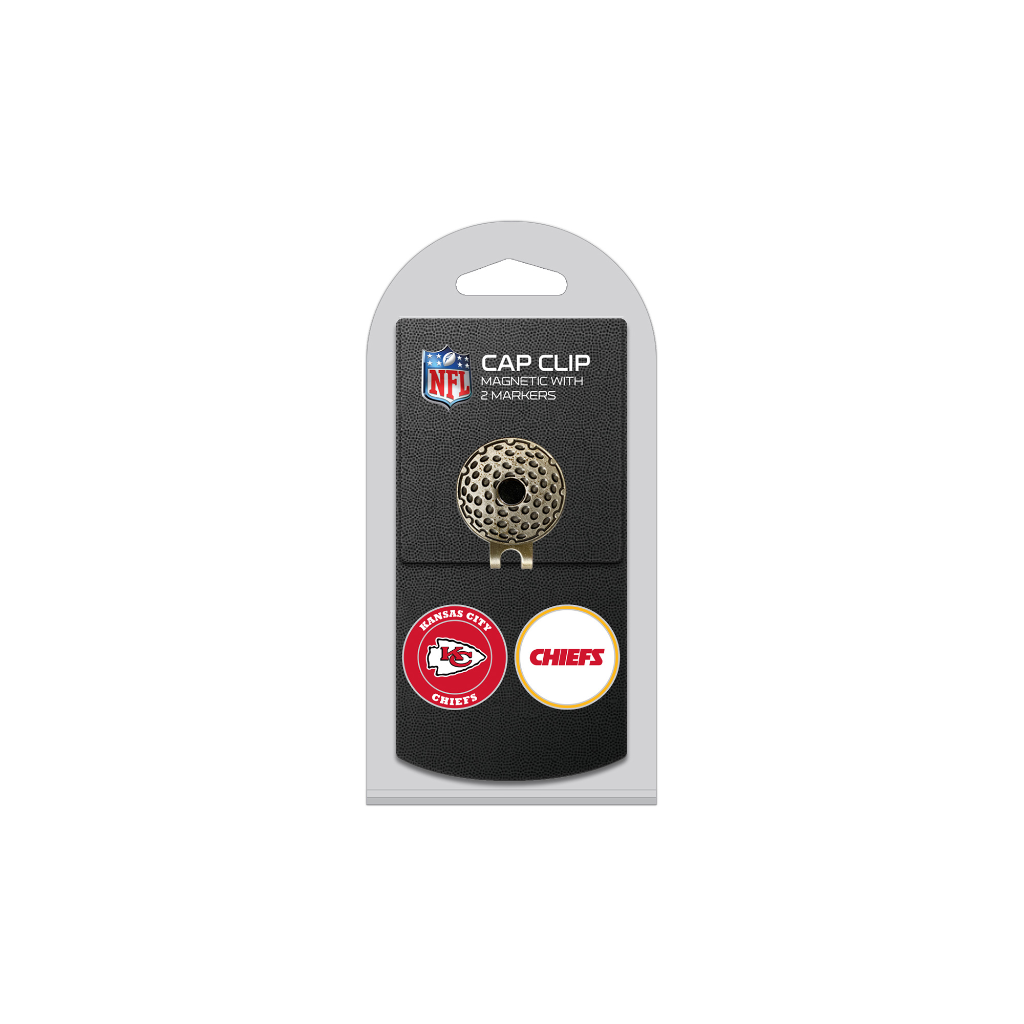 Kansas City Chiefs Cap Clip with 2 Magnetic Markers Set