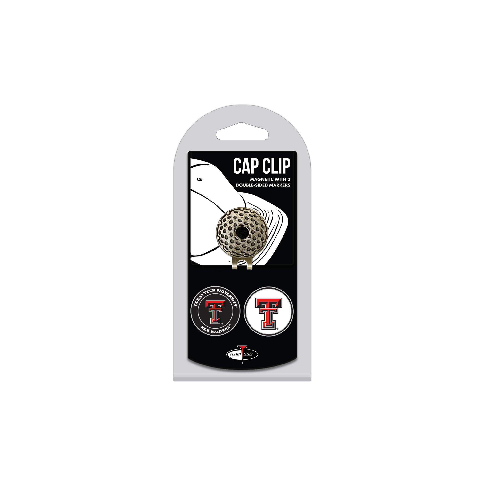 Texas Tech Red Raiders Cap Clip with 2 Magnetic Markers Set