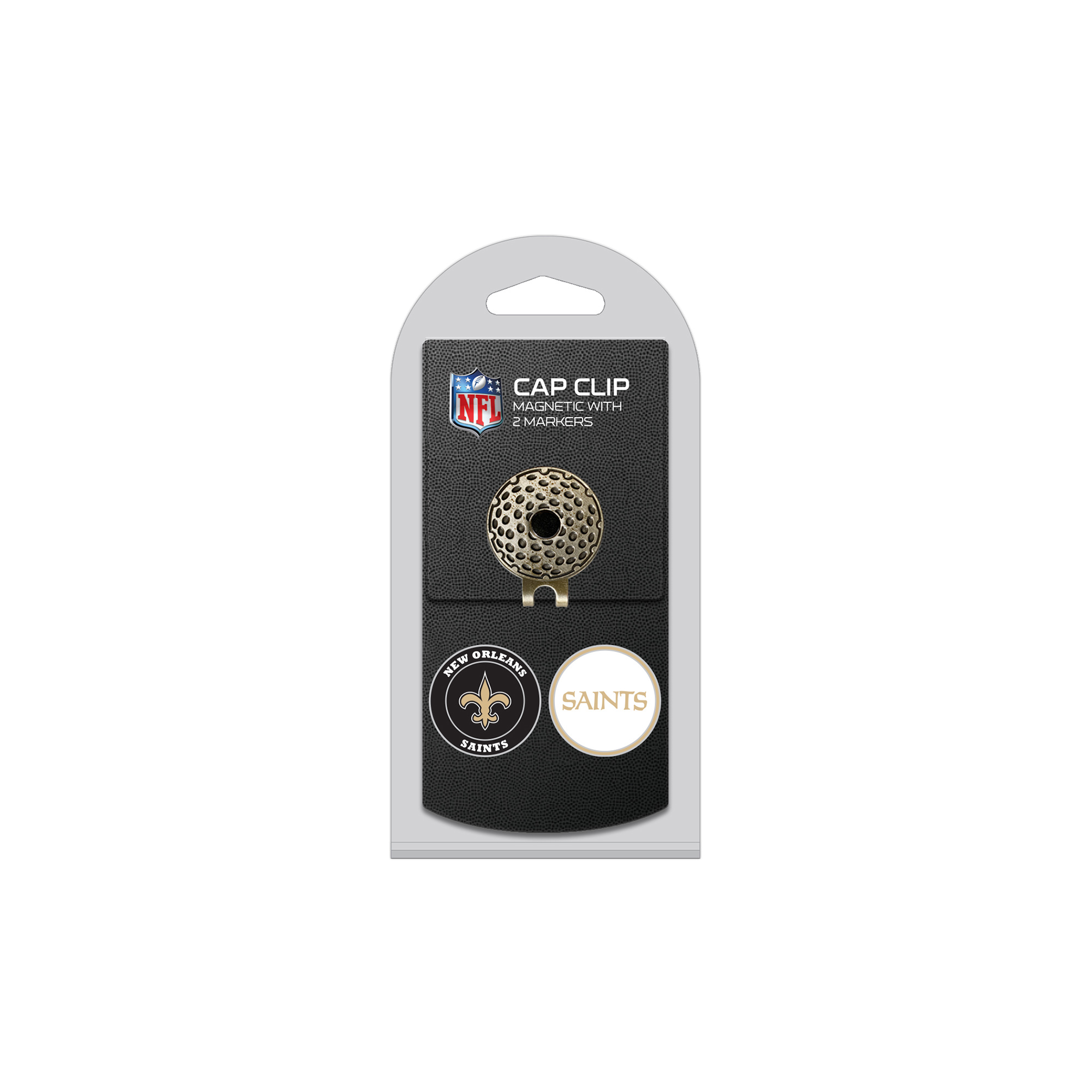 New Orleans Saints Cap Clip with 2 Magnetic Markers Set