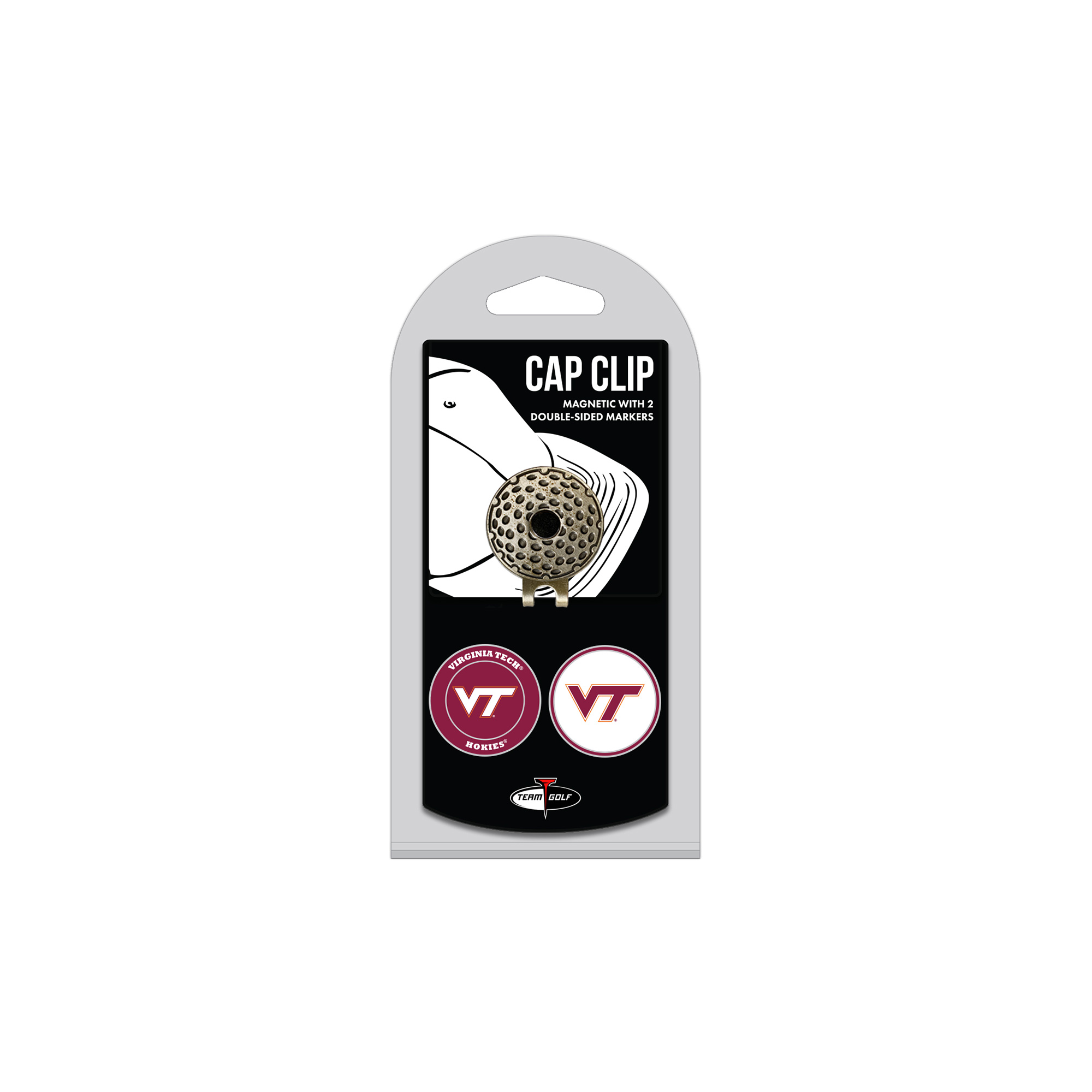 Virginia Tech Hokies Cap Clip with 2 Magnetic Markers Set