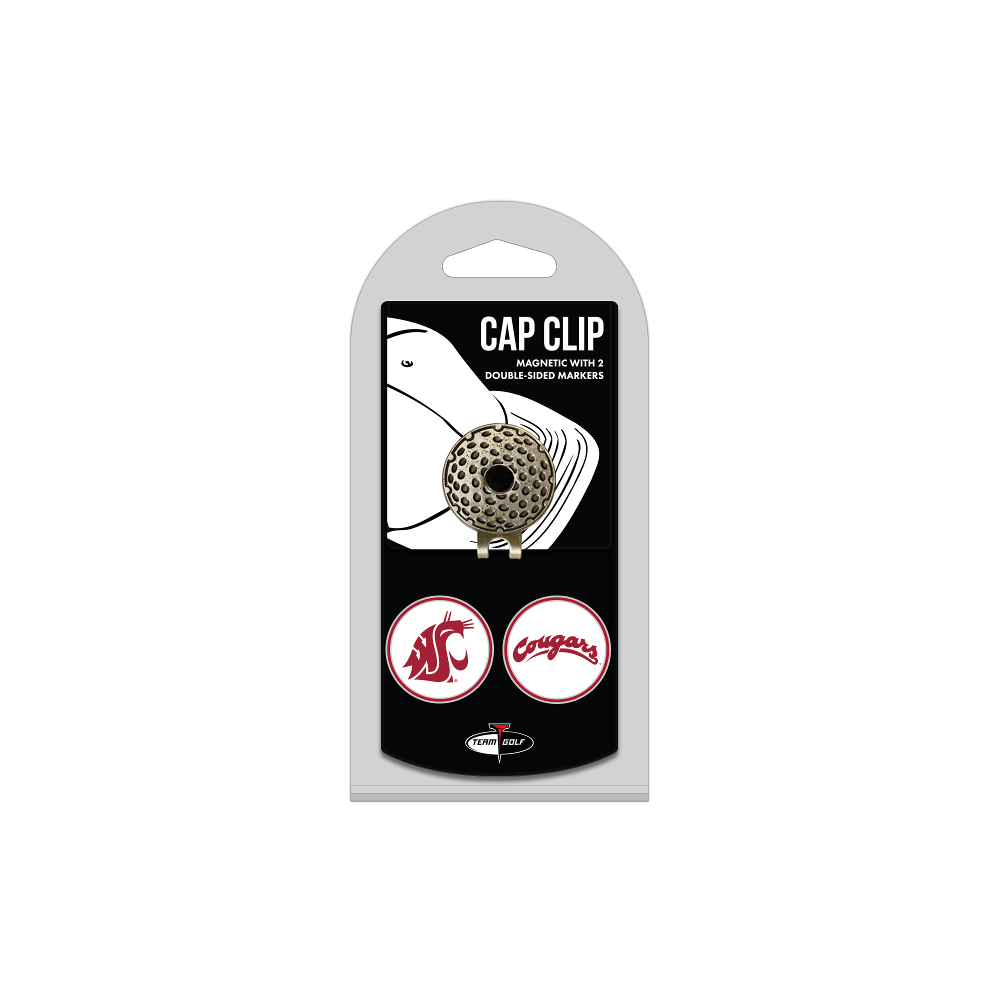Washington State Cougars Cap Clip with 2 Magnetic Markers Set