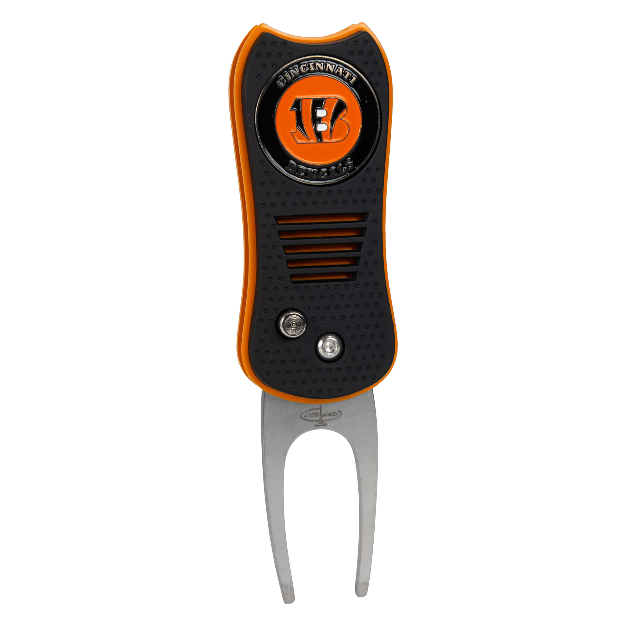 Cincinnati Bengals Switchblade Divot Tool With Magnetic Ball Marker Cincinnati Bengals Switchblade Divot Tool With Magnetic Ball Marker