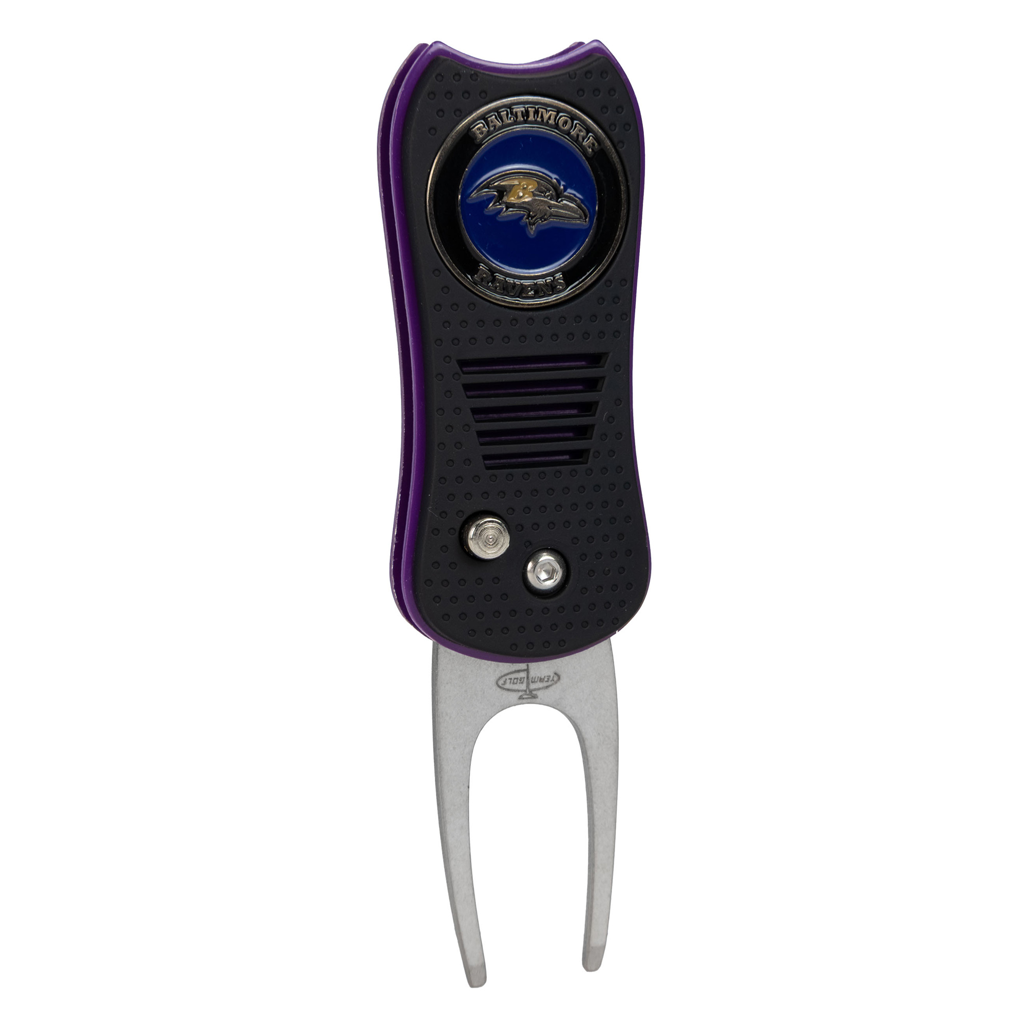 Baltimore Ravens Switchblade Divot Tool With Magnetic Ball Marker Baltimore Ravens Switchblade Divot Tool With Magnetic Ball Marker